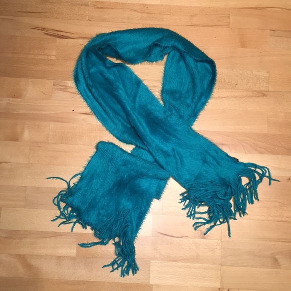 Accessories - Blue Fuzzy Scarf